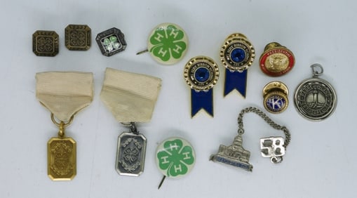 VINTAGE 4-H & OTHER PINS