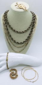 (6) PIECE GOLD TONE FASHION JEWELRY SET