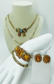 TOPAZ COLORED VTG SET & MORE