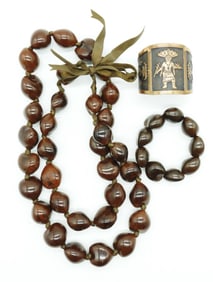 VTG KUKUI NUT NECKLACE BRACELET & MORE
