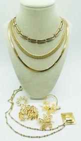 VTG 1980's GOLD TONE JEWELRY