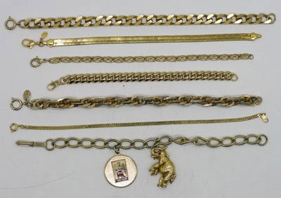 (7) CHAIN BRACELETS
