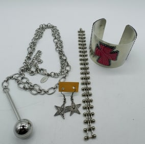 (4) PIECE SILVER TONE TEEN LOT