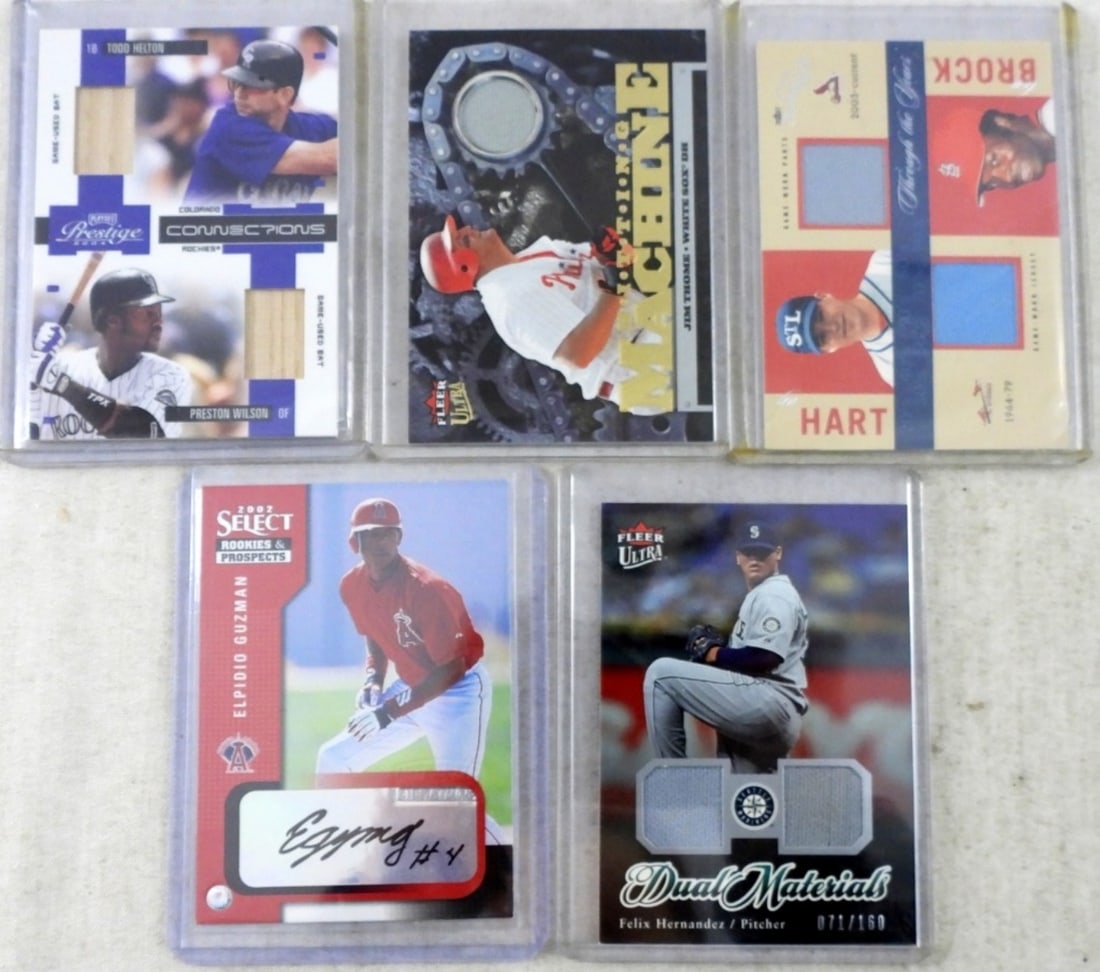 (4) BASEBALL INSERT CARDS (1) AUTOGRAPH (1 of 2)