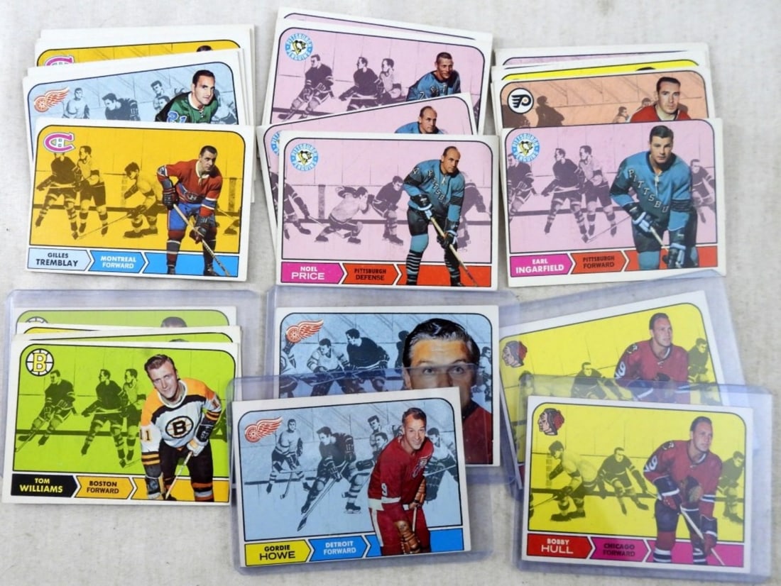 (25) 1968-69 TOPPS HOCKEY CARDS w/STARS (1 of 2)