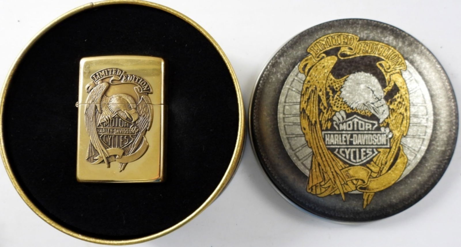 UNFRIED 1994 ZIPPO HARLEY-DAVIDSON SOLID BRASS (1 of 3)