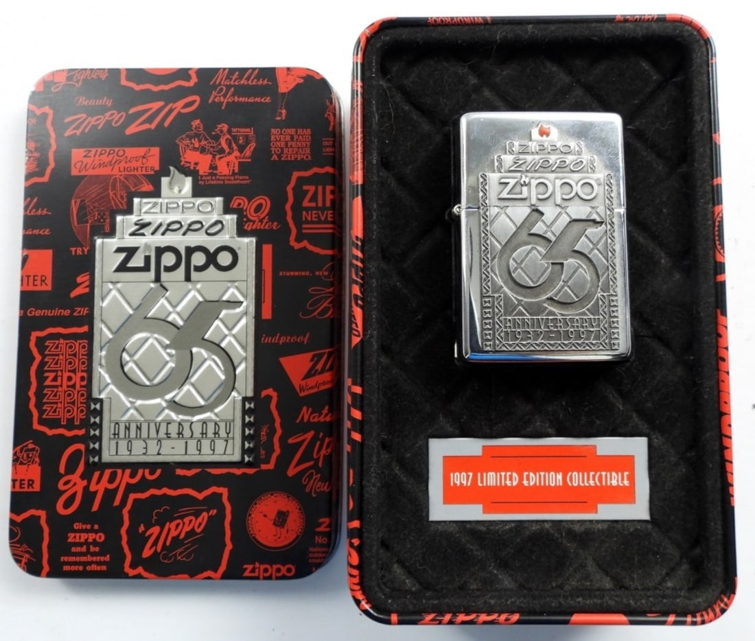 SEALED 1997 LIMITED EDITION 65TH ANN. LIGHTER: SEALED, IN TIN CASE