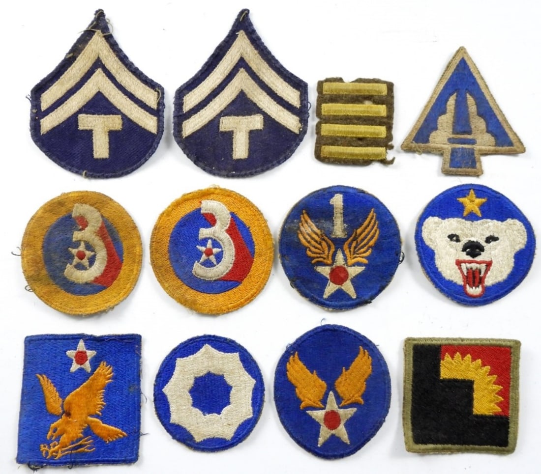 (12) MILITARY PATCHES - VARIOUS MIX (1 of 2)