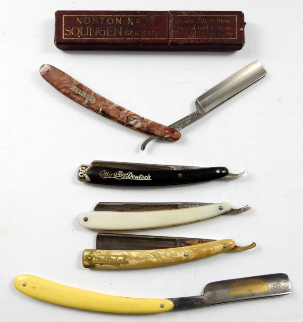 (5) STRAIGHT RAZORS - SOLINGEN DEUTSCH (1 of 3)