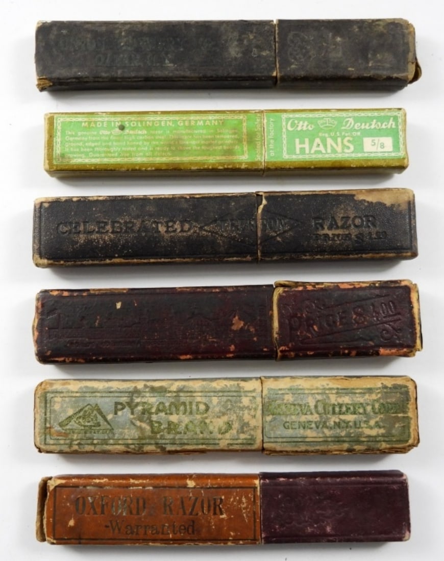 (6) EMPTY RAZOR COFFIN BOXES (1 of 2)