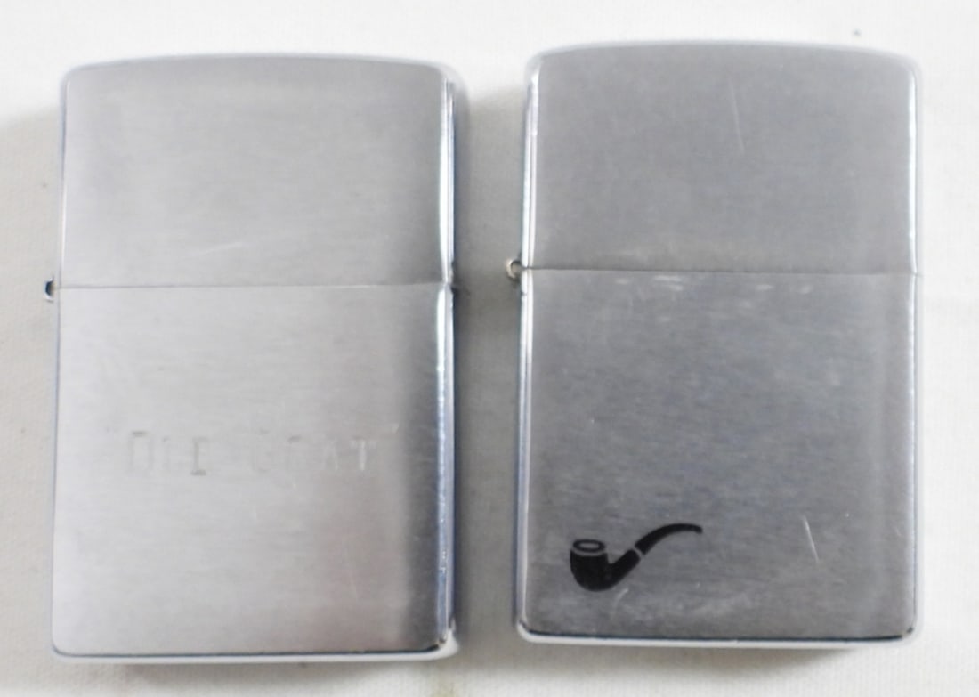 1984 PIPE ZIPPO & 2000 "OLD GOAT" MONO (1 of 4)
