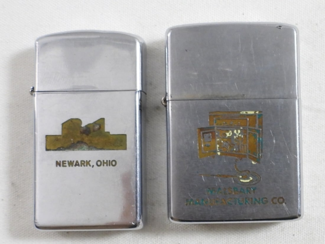 (2) VTG ADVERTISING ZIPPO LIGHTERS (1 of 4)