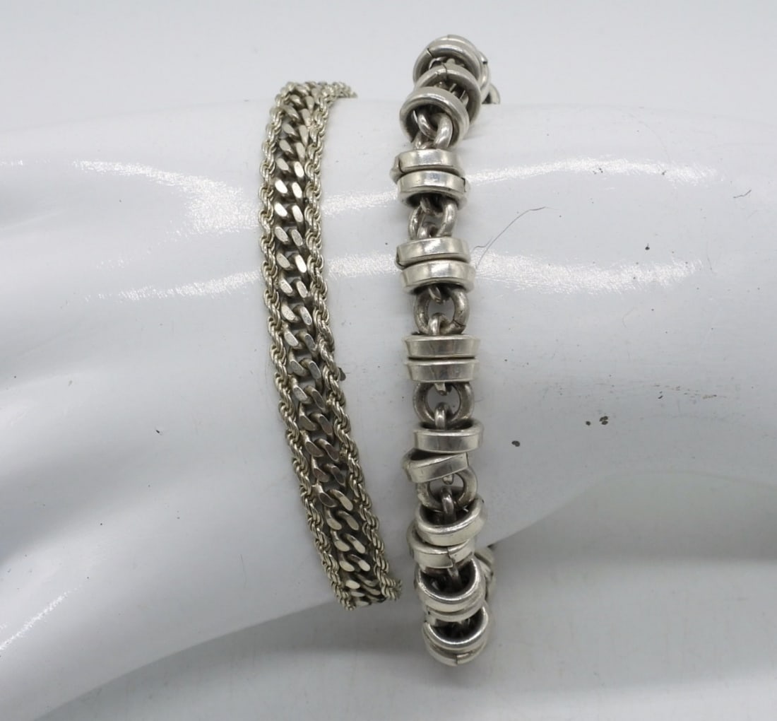 (2) PRETTY STERLING BRACELETS (1 of 2)