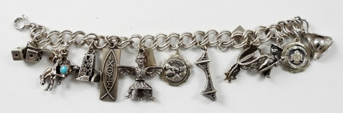 STERLING CHARM BRACELET