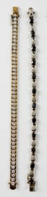 (2) STERLING TENNIS BRACELETS