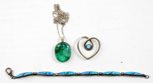 OPALITE STERLING JEWELRY LOT