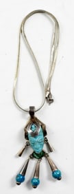 MEXICO TM-120 STERLING CARVED PENDANT