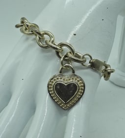 JUDITH RIPKA 925 HEART BRACELET