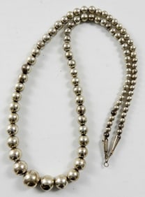 STERLING BALL NECKLACE