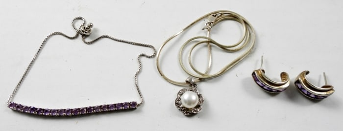 (3) PIECE  LADIES STERLING FASHION SET