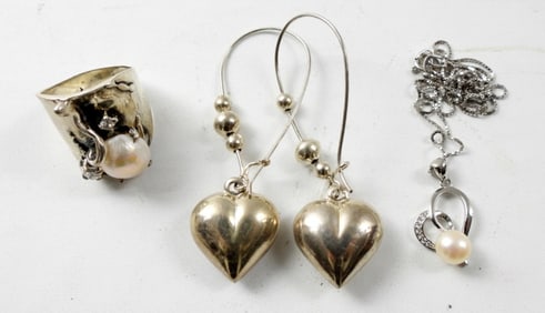 STERLING HEART NECKLACE & MORE