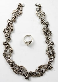 MEXICO 925 LADIES NECKLACE AND RING