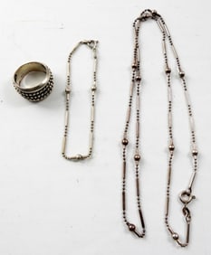 (3) PIECE STERLING LADIES JEWELRY LOT
