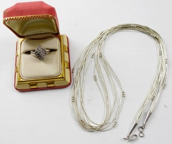 VINTAGE LIQUID STERLING NECKLACE & MORE
