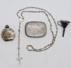 ANTIQUE CRUCIFIX & LADIES 925 ITEMS
