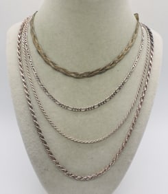 (4)STERLING CHAINS