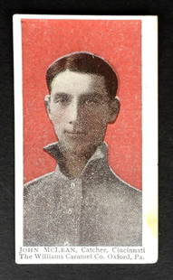 1910 E103 WILLIAMS CARAMEL JOHN McLEAN: CATCHER, CINCINNATI