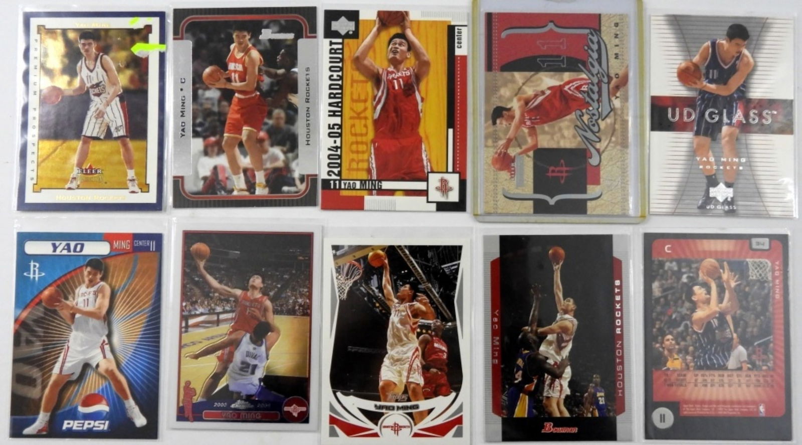 (10) YAO MING BASKETBALL CARDS (1 of 2)