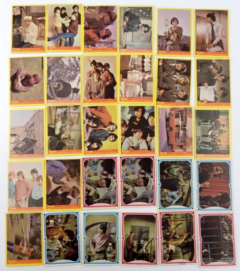 30 THE MONKEES 1967 MIXED LOT OF CARDS (1 of 2)