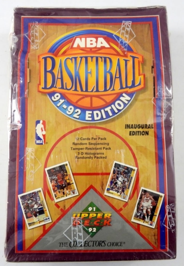UD NBA 91-92 INAUGURAL EDITION BOX SEALED (1 of 2)