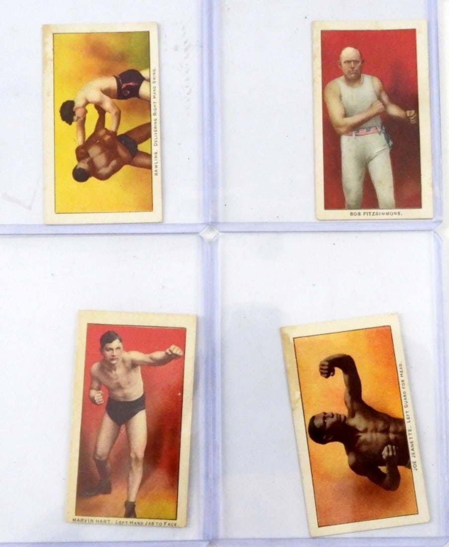 (4) 1910 PHILADELPHIA CARAMEL BOXING LOT (1 of 2)