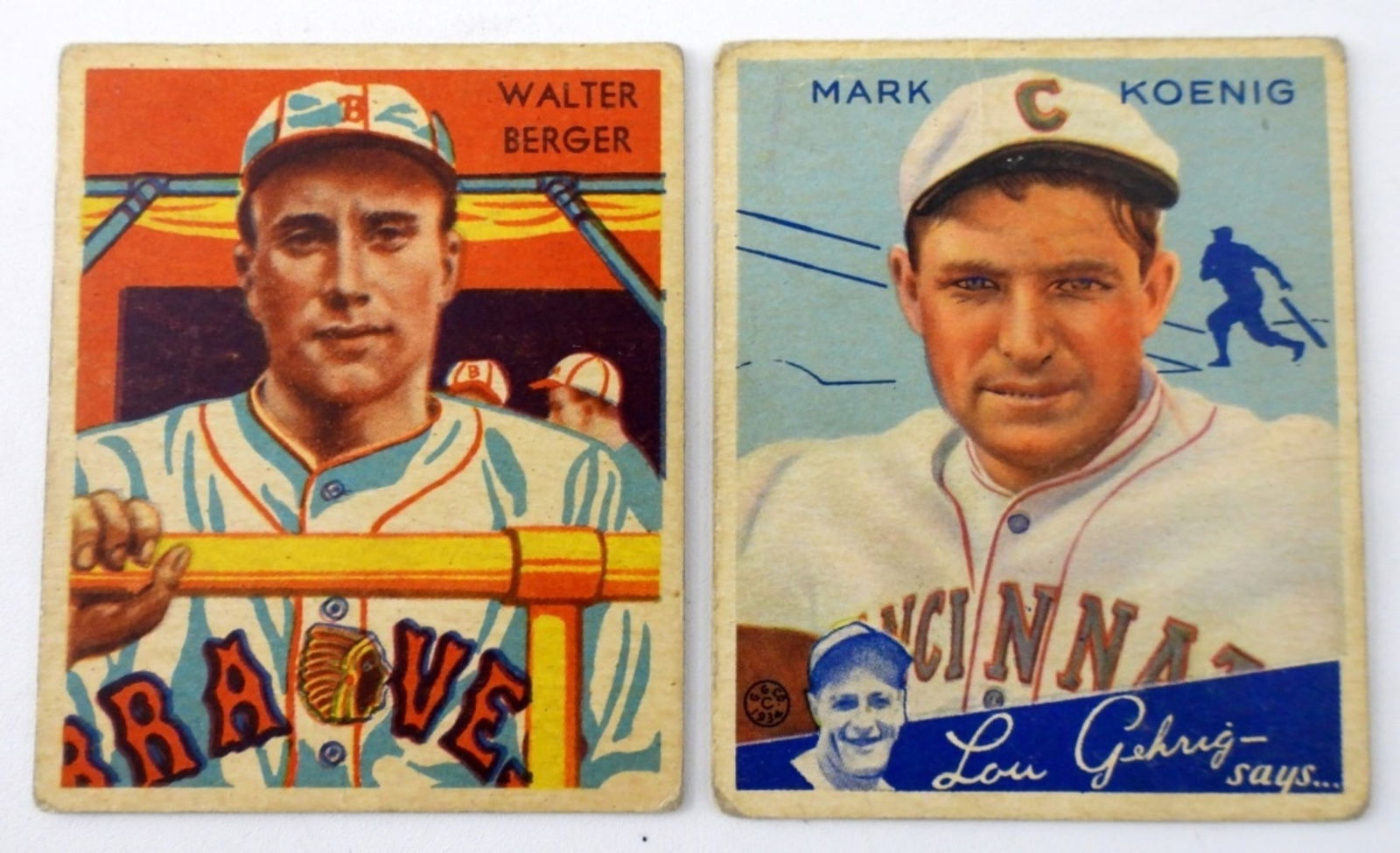 1934/36 DIAMOND STAR & 1934 GOUDEY (1 of 2)