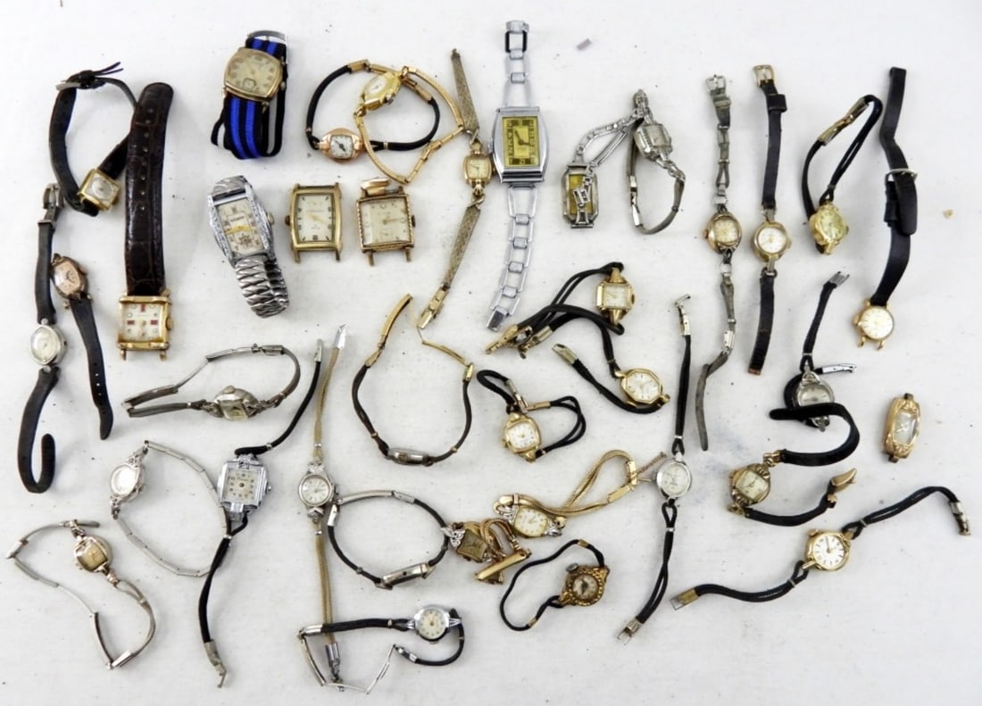 (37) ANTIQUE LADIES WATCH LOT (1 of 3)