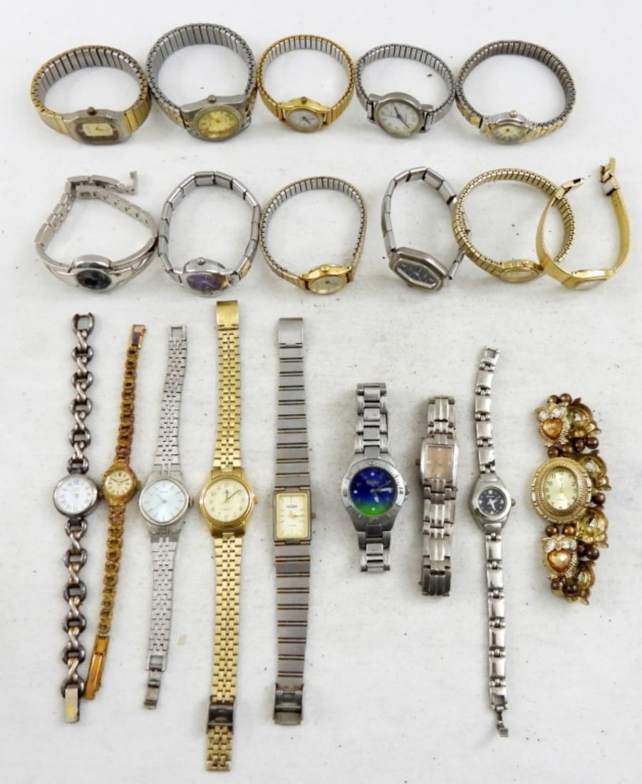 (20) LADIES VARIETY WATCH LOT: UNTESTED - BIG VARIETY