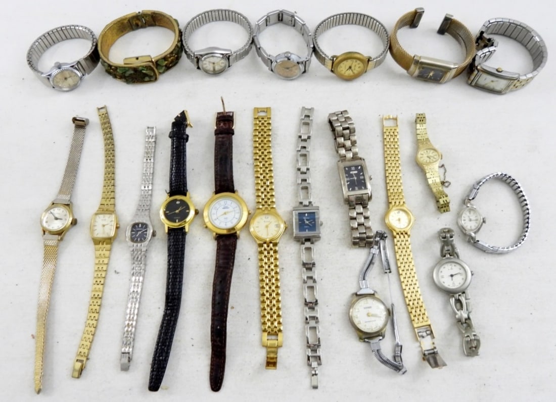 (20) LADIES VARIETY WATCH LOT: UNTESTED - BIG VARIETY