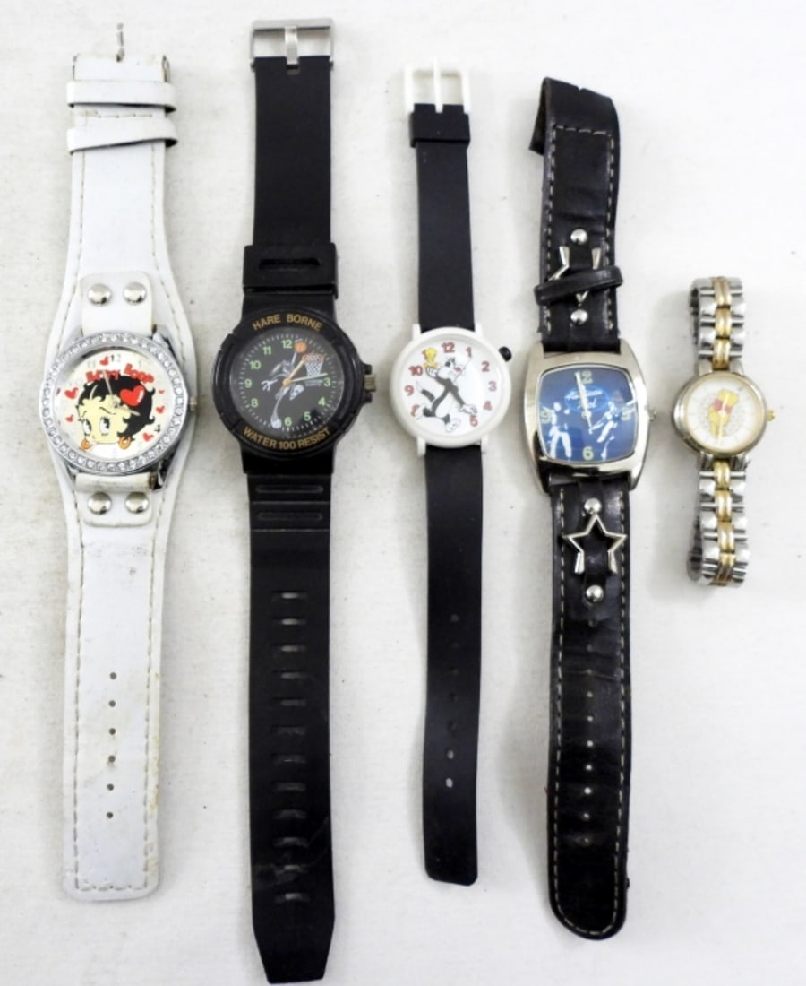 5 ASSORTED NOVELTY WATCHES (1 of 2)