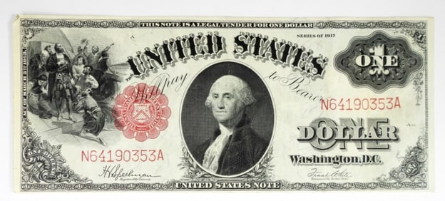 1917 $1 LEGAL TENDER LARGE NOTE