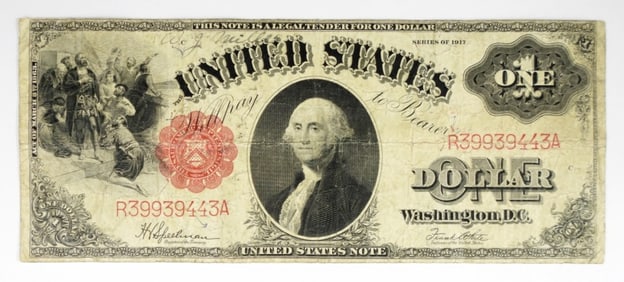 1917 $1 LEGAL TENDER LARGE NOTE