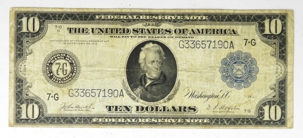 1913 $10 FEDERAL RESERVE NOTE