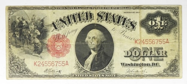 1917 $1 LEGAL TENDER LARGE NOTE