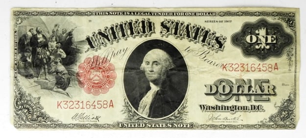 1917 $1 LEGAL TENDER LARGE NOTE