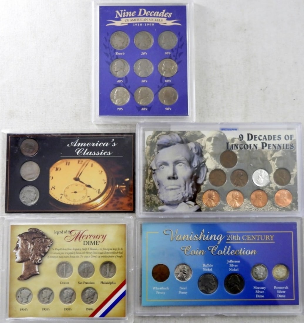 (5) U.S. COIN TRIBUTE SETS, VANISHING (1 of 2)