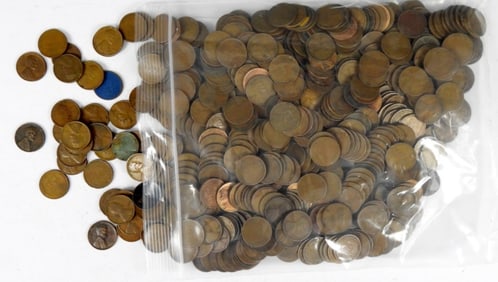 500 WHEAT CENTS (1930-1939) P/D/S MIX