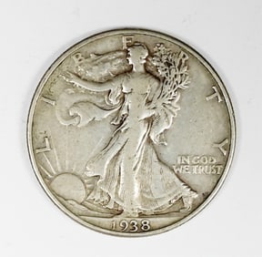 1938-D WALKING LIBERTY HALF DOLLAR