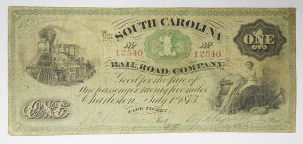 $1 SOUTH CAROLINA OBSOLETE NOTE