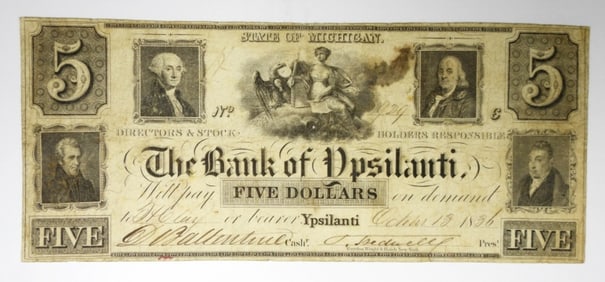 $5 YPSILANTI,MI OBSOLETE NOTE